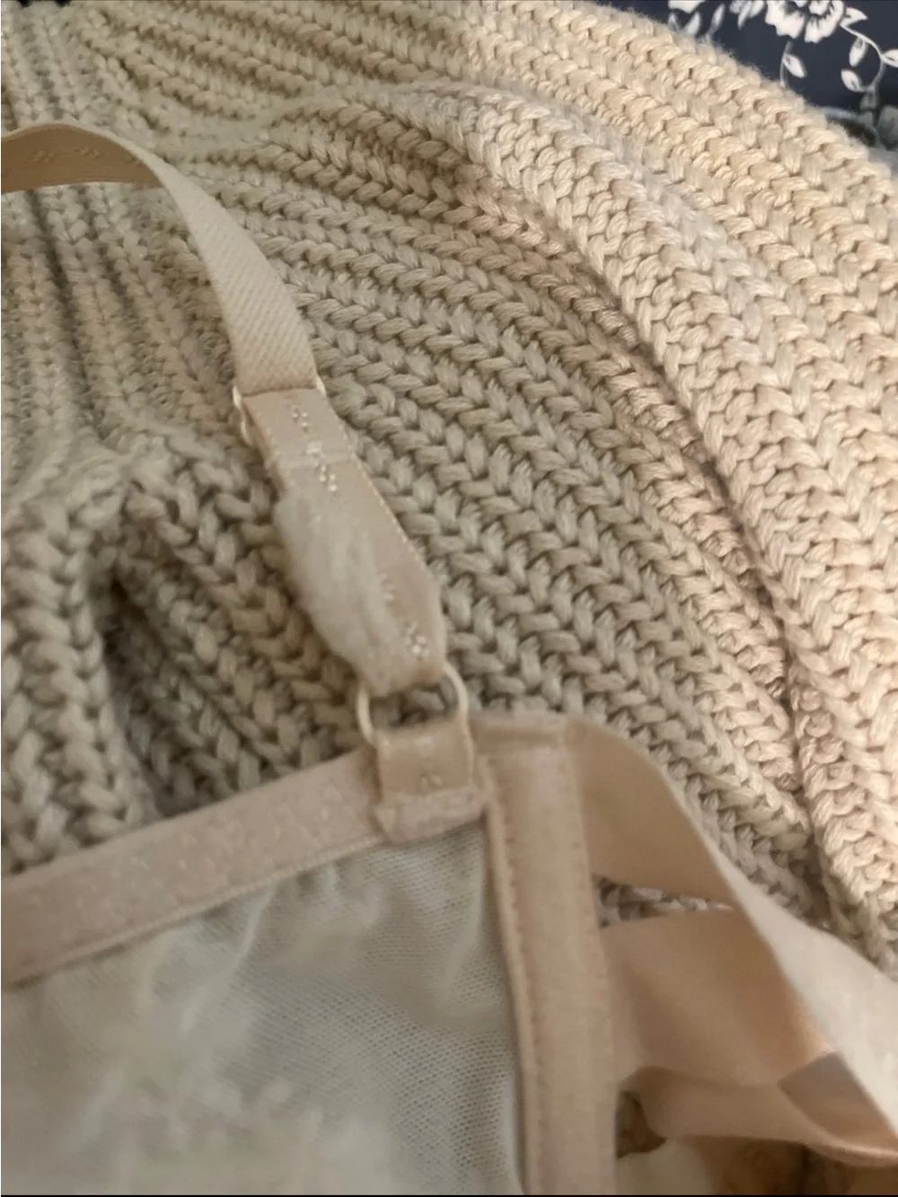 Free People Embroidered Sheer Lace Bra - Beige